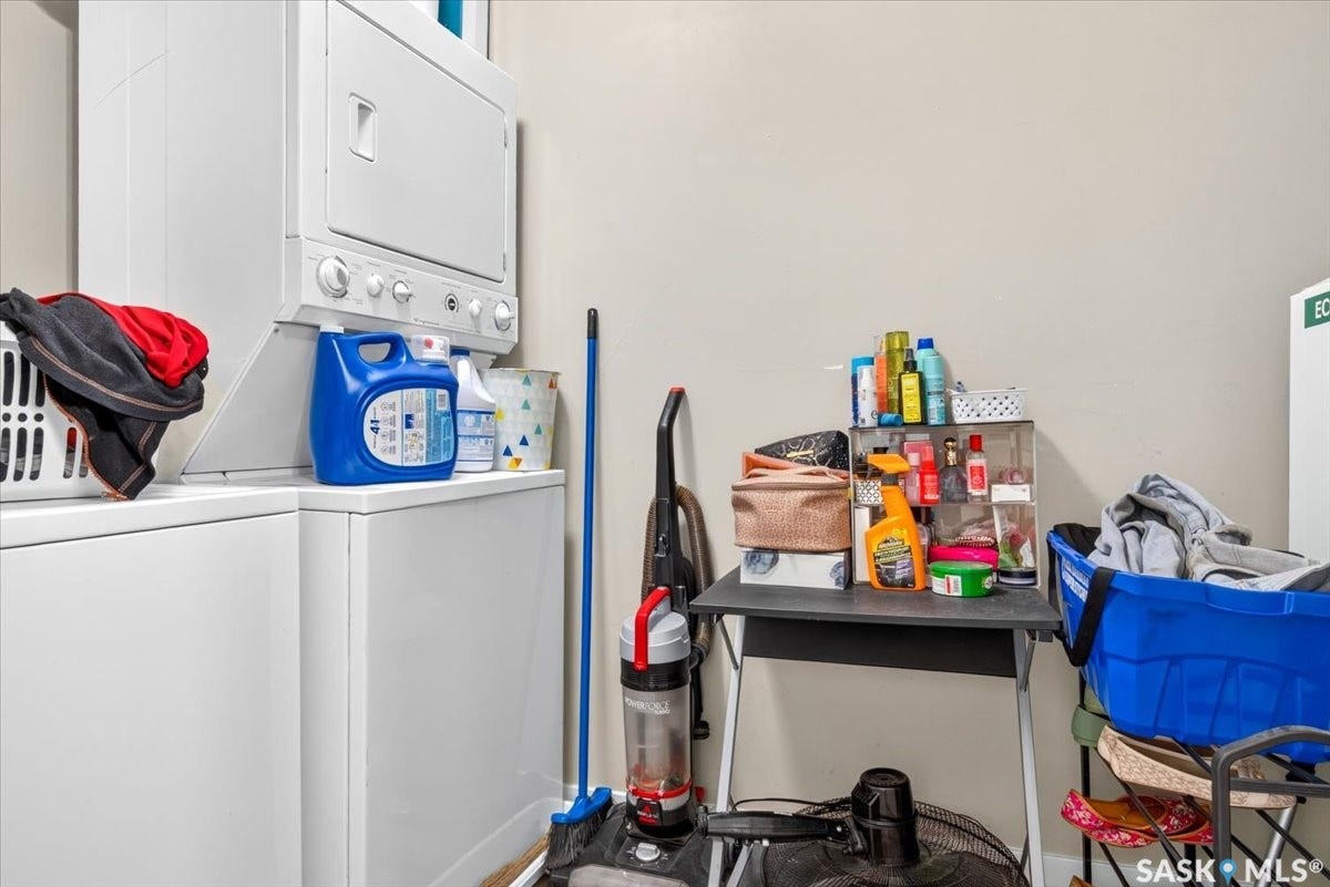 5051 James Hill Road, #107, Regina SK S4W 0B9 Stackable washer and dryer appliances