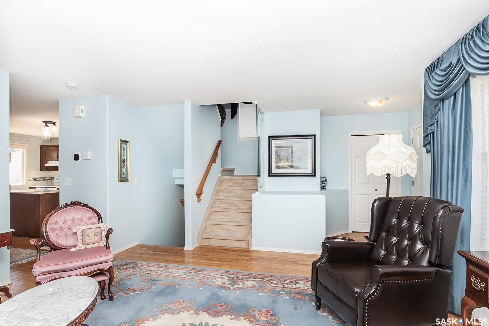 Featuring hardwood flooring