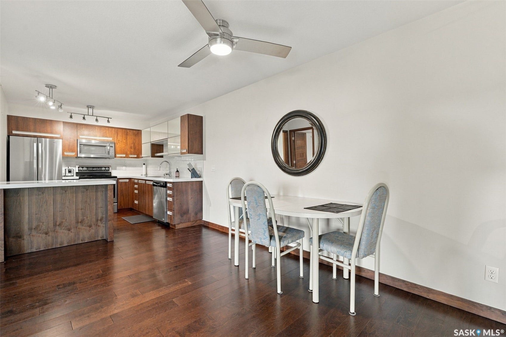 Hardwood-style flooring throughout