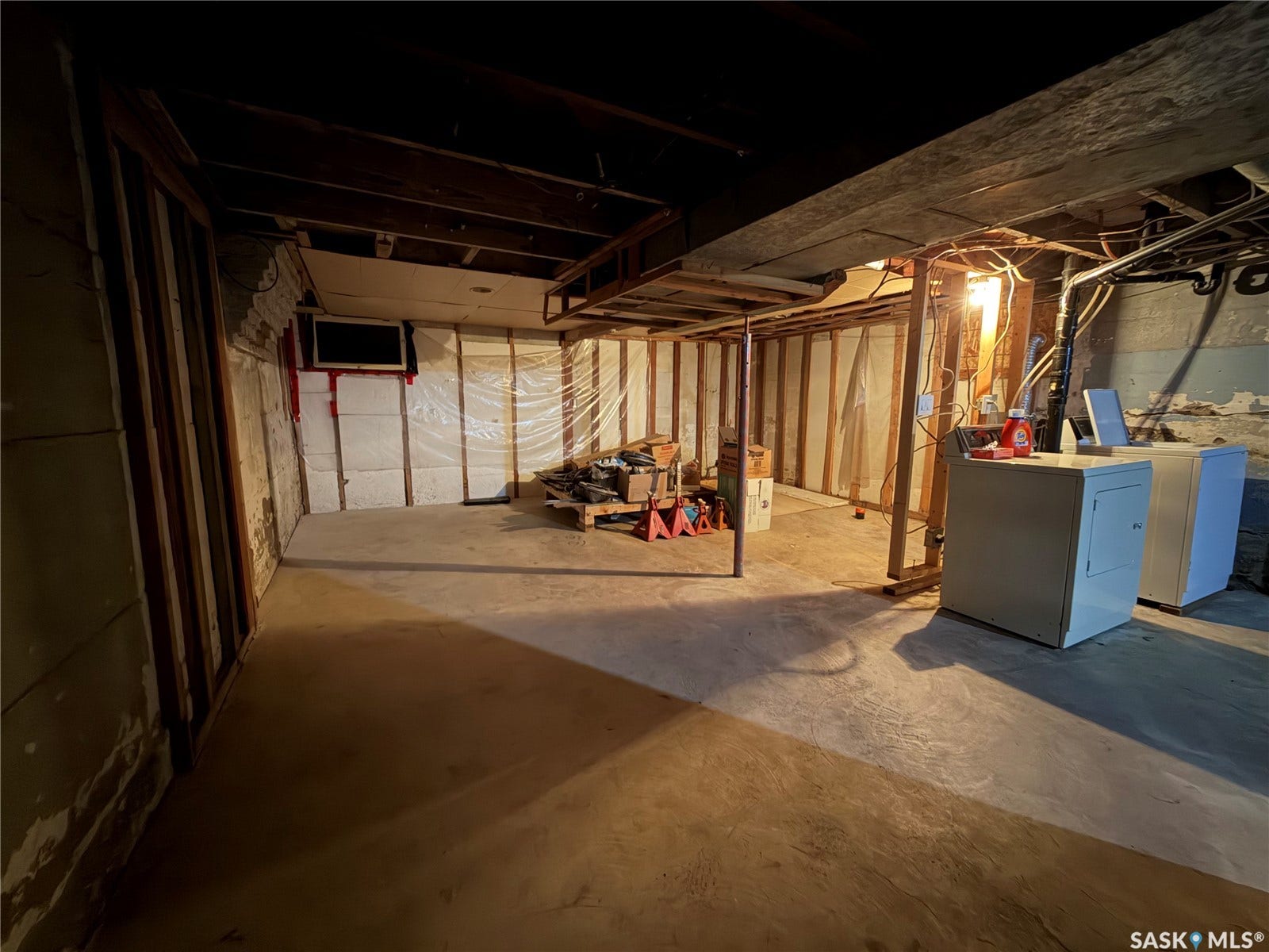 unfinished basement