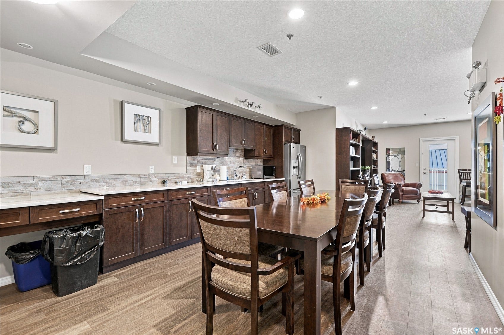Wood-finish flooring throughout