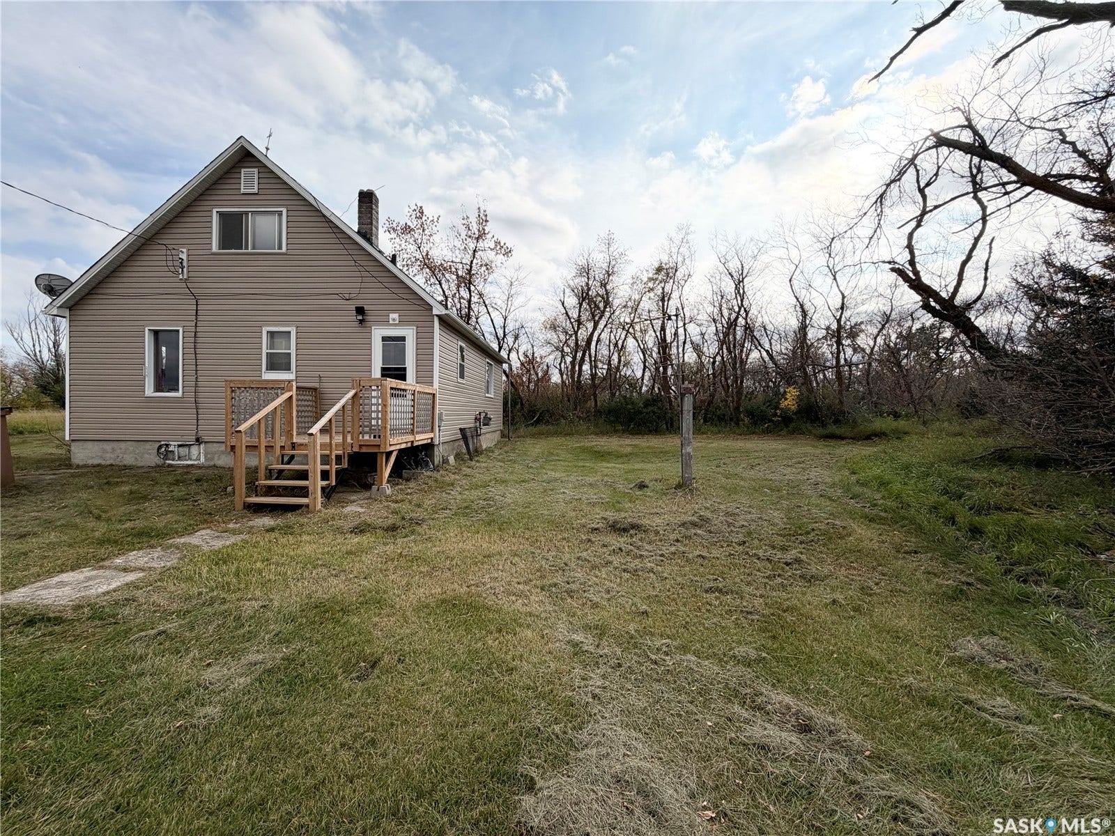 Two-story residence with siding exterior