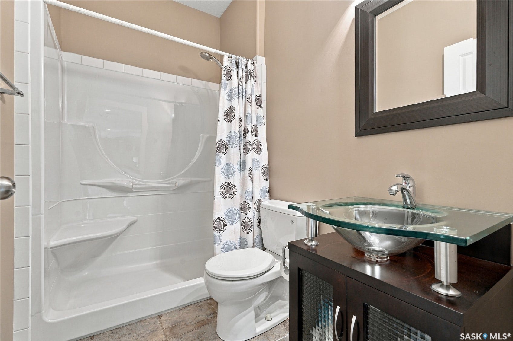 lower level 4th bathroom with walk in and sit down shower