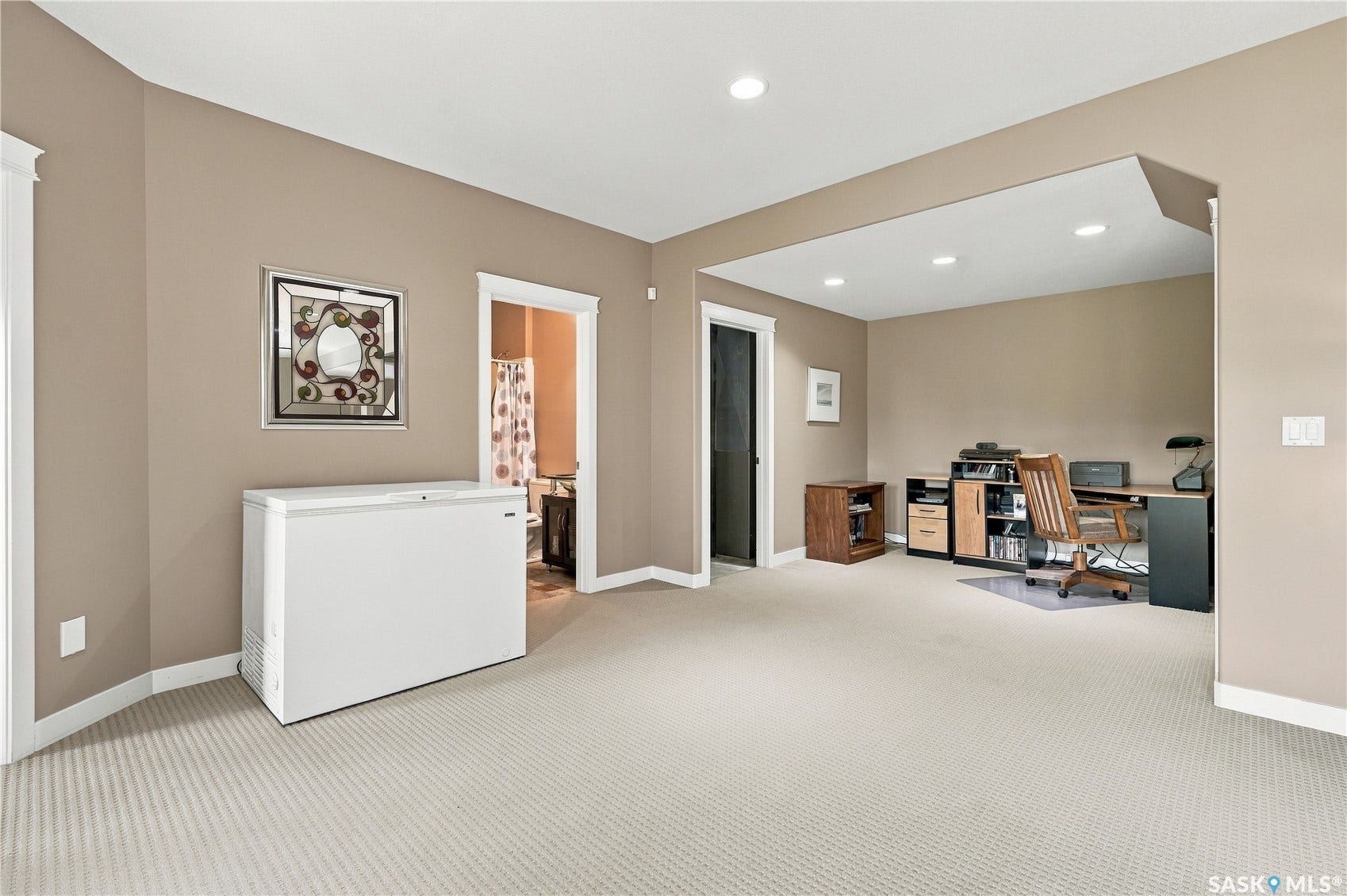 lower level office area