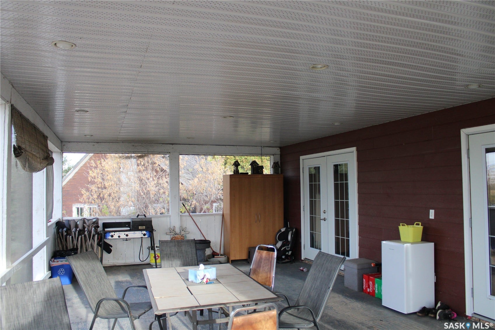View of patio / terrace with french doors and a grill