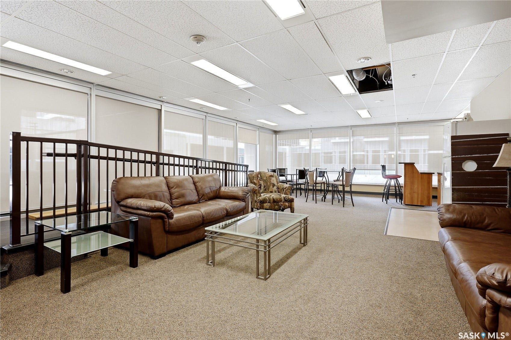 1914 Hamilton Street, #1007, Regina SK S4P 3N6 Wall-to-wall carpeting, extensive window treatments, recessed lighting, and a drop ceiling