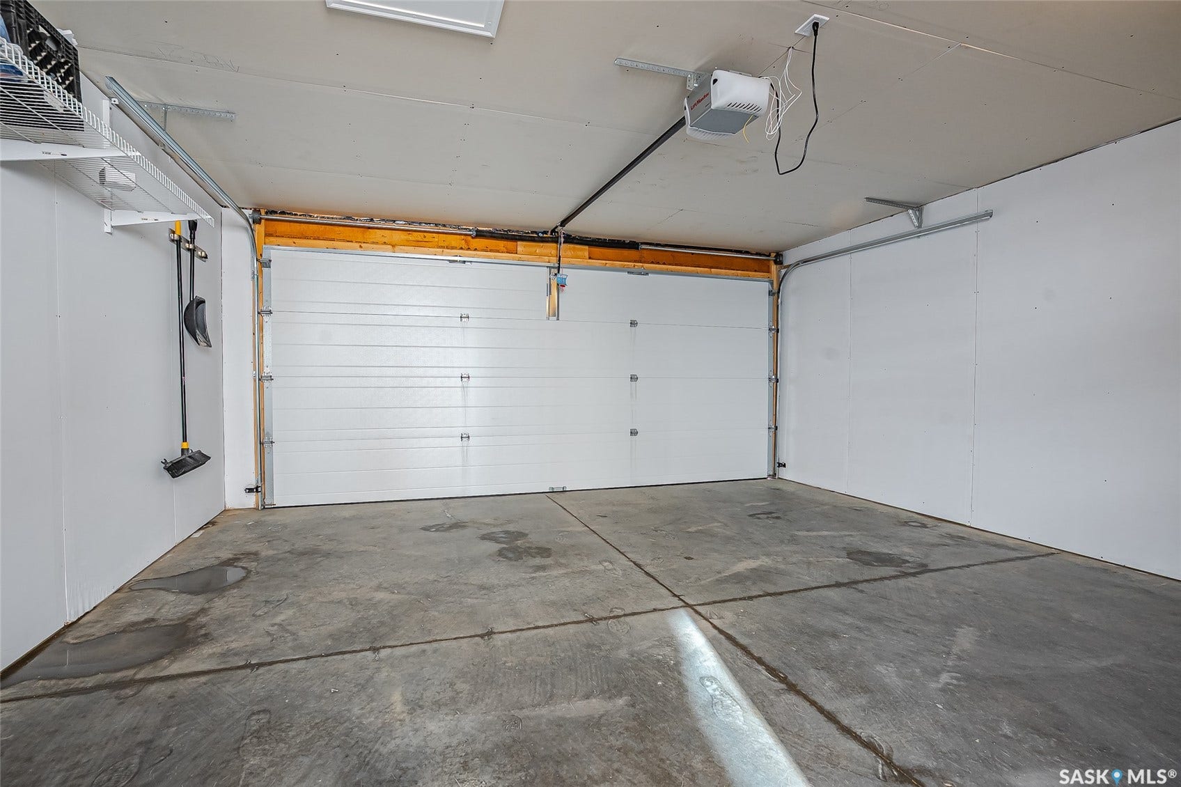 Attached overhead garage door opener