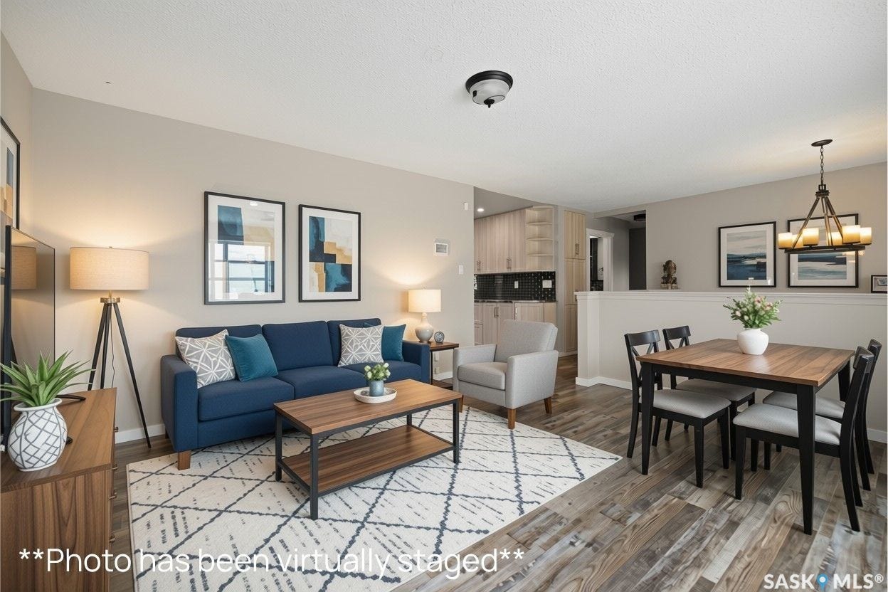 Wood-finish flooring throughout