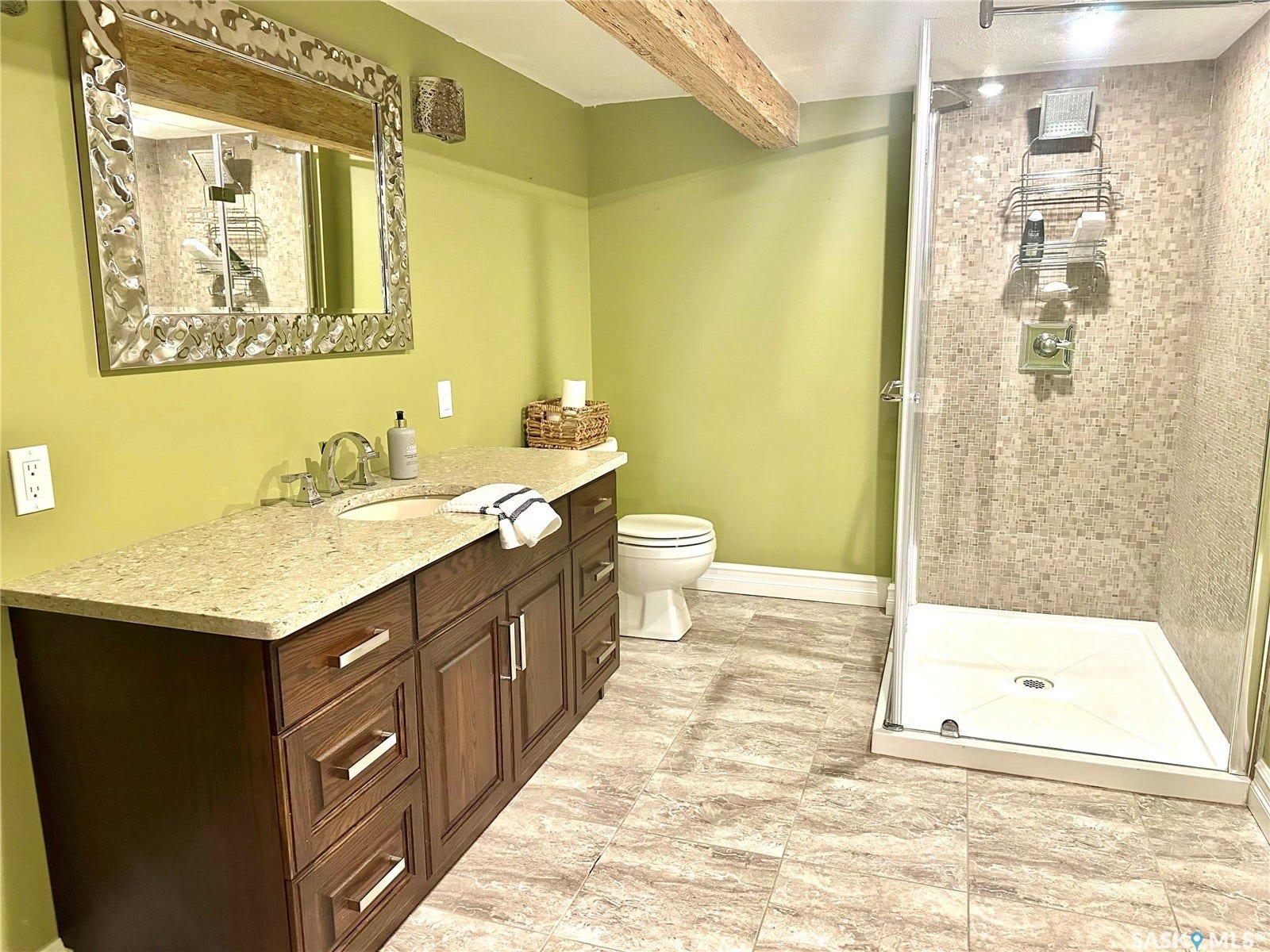 Basement bathroom.