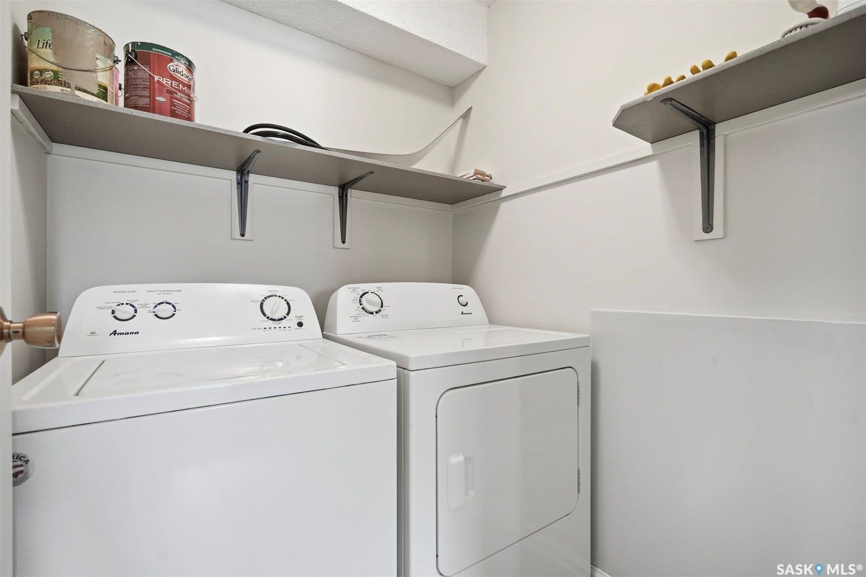 Built-in shelving for organized storage