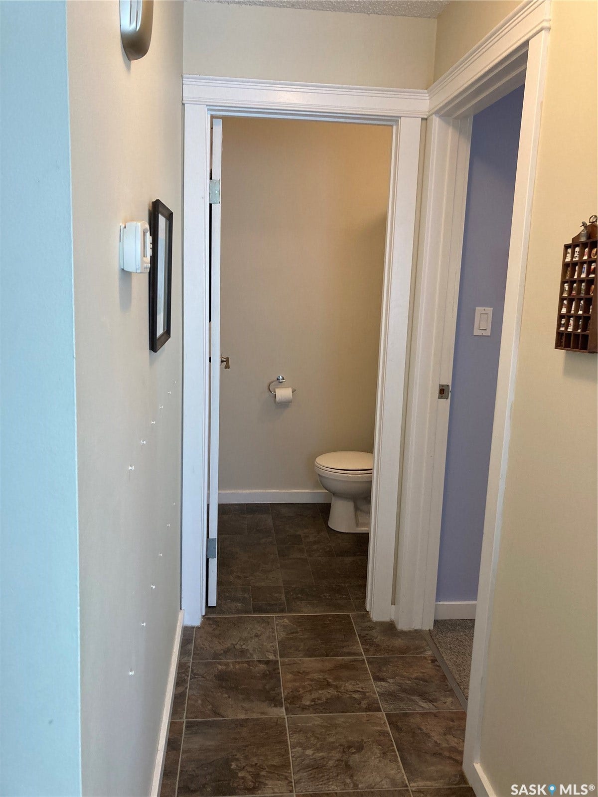 Tiled flooring with a neutral finish