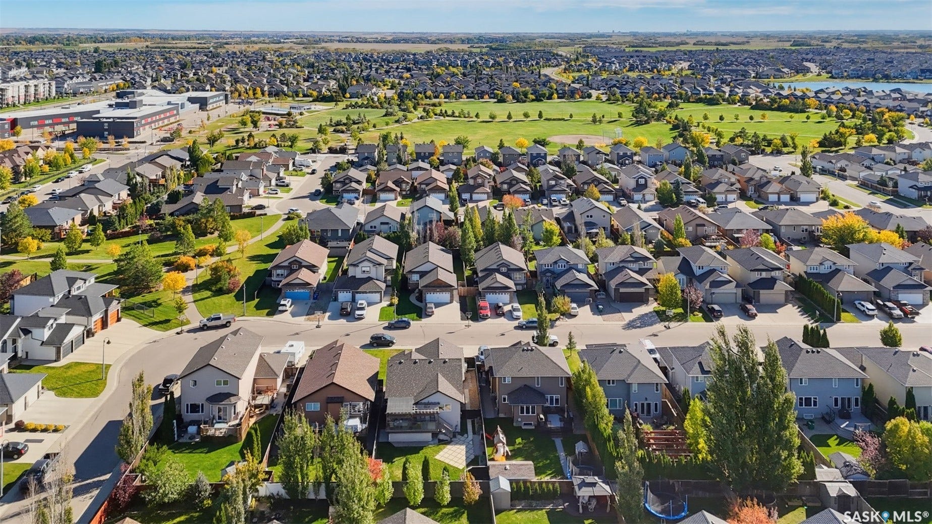 Expansive residential area with numerous detached properties