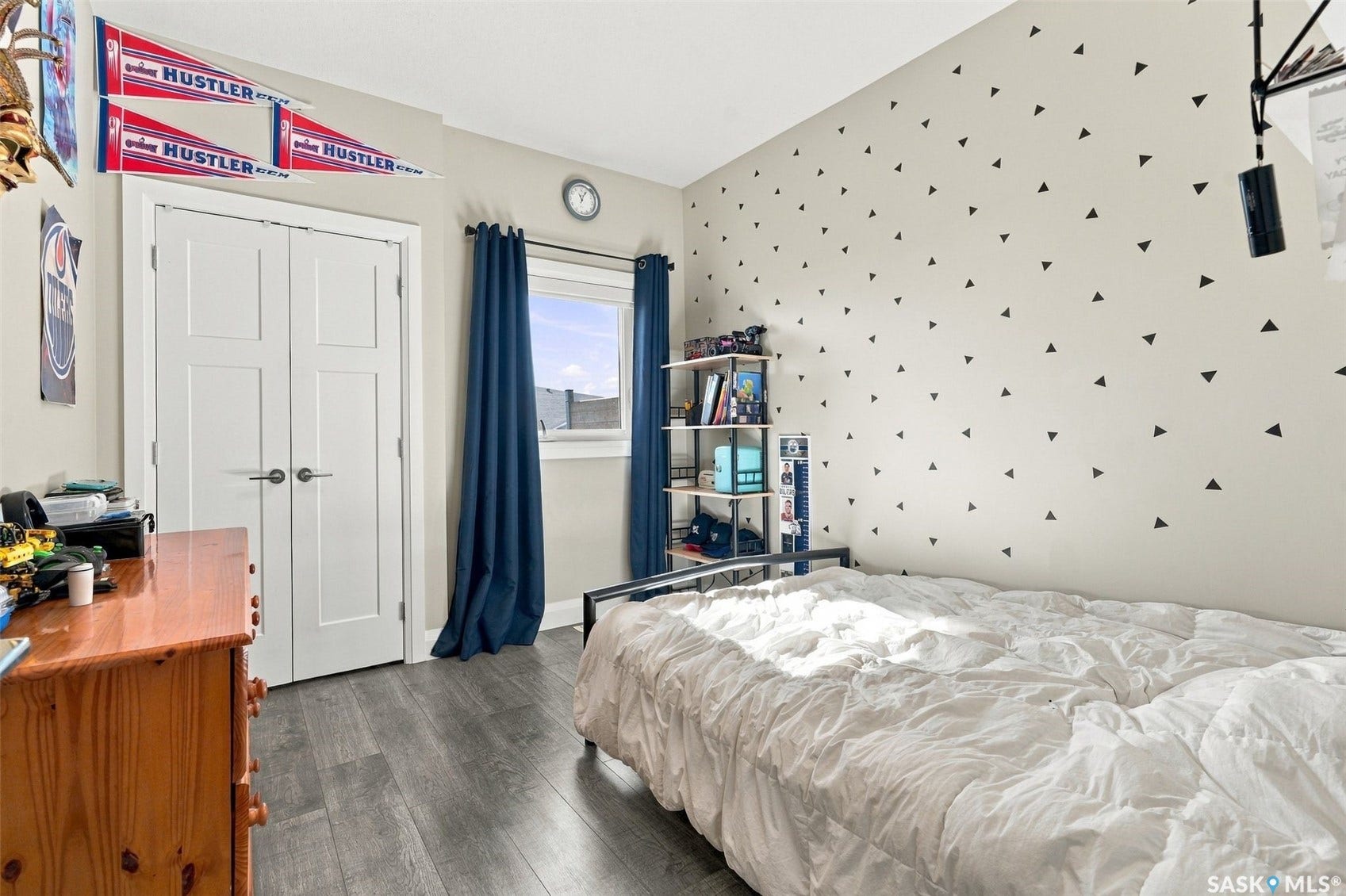 Wood-finish flooring with a light gray tone