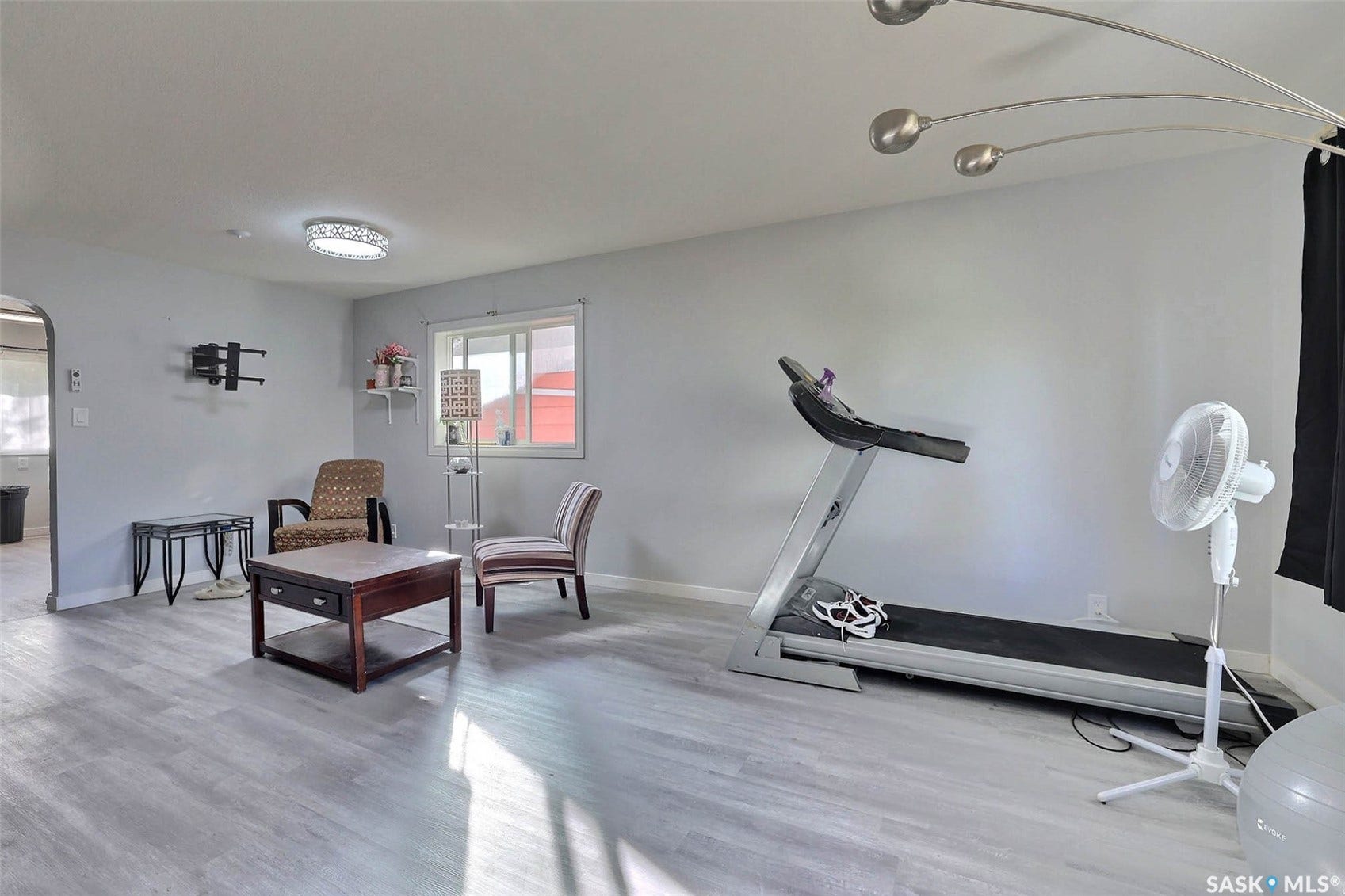 1021 Campbell Street, Regina SK S4T 5P5 Recessed lighting, wood-finish flooring, and white walls