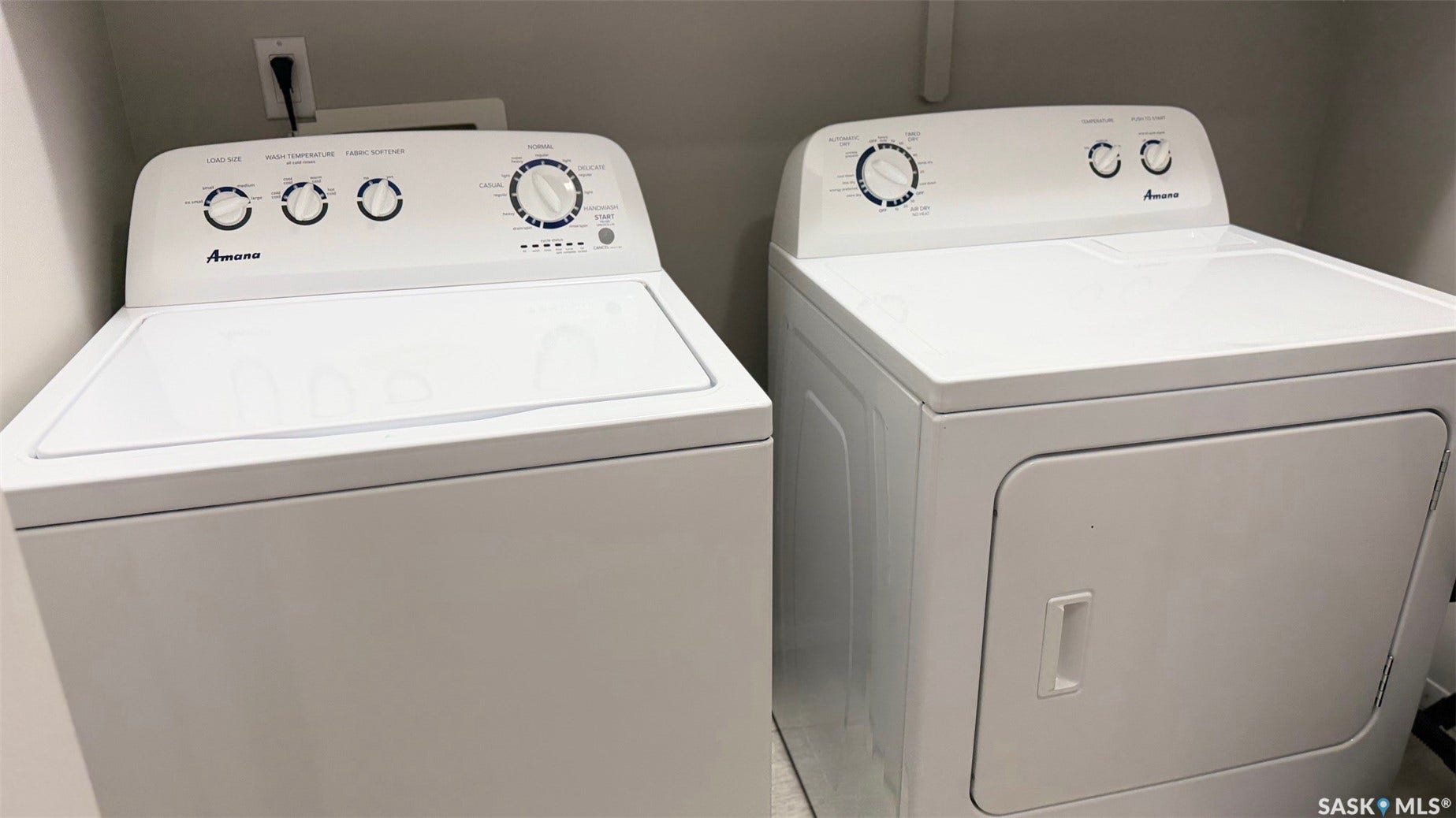 White washer and dryer set