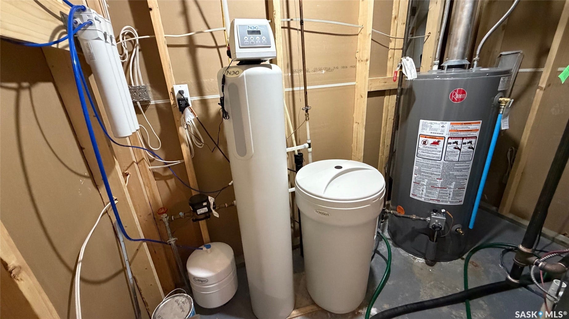 Water filtration system, water softener, and a Rheem water heater