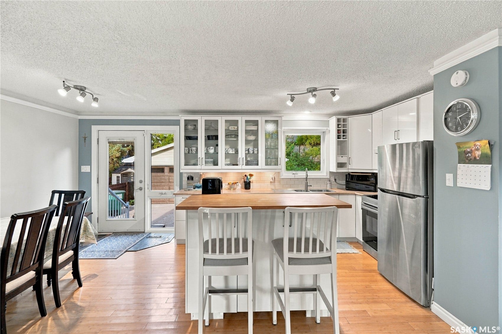 Kitchen with hardwood floors