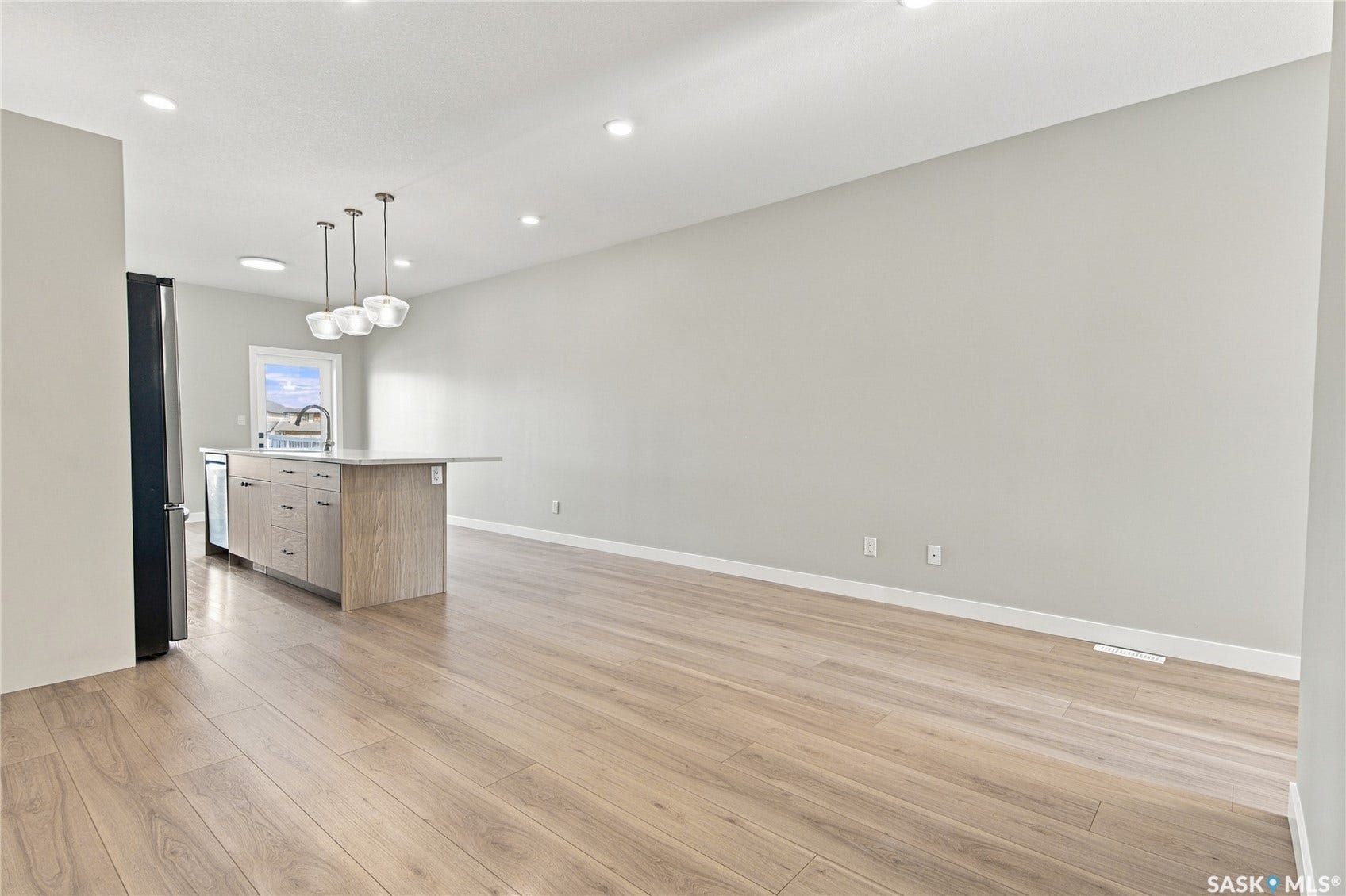 Living Area and Kitchen