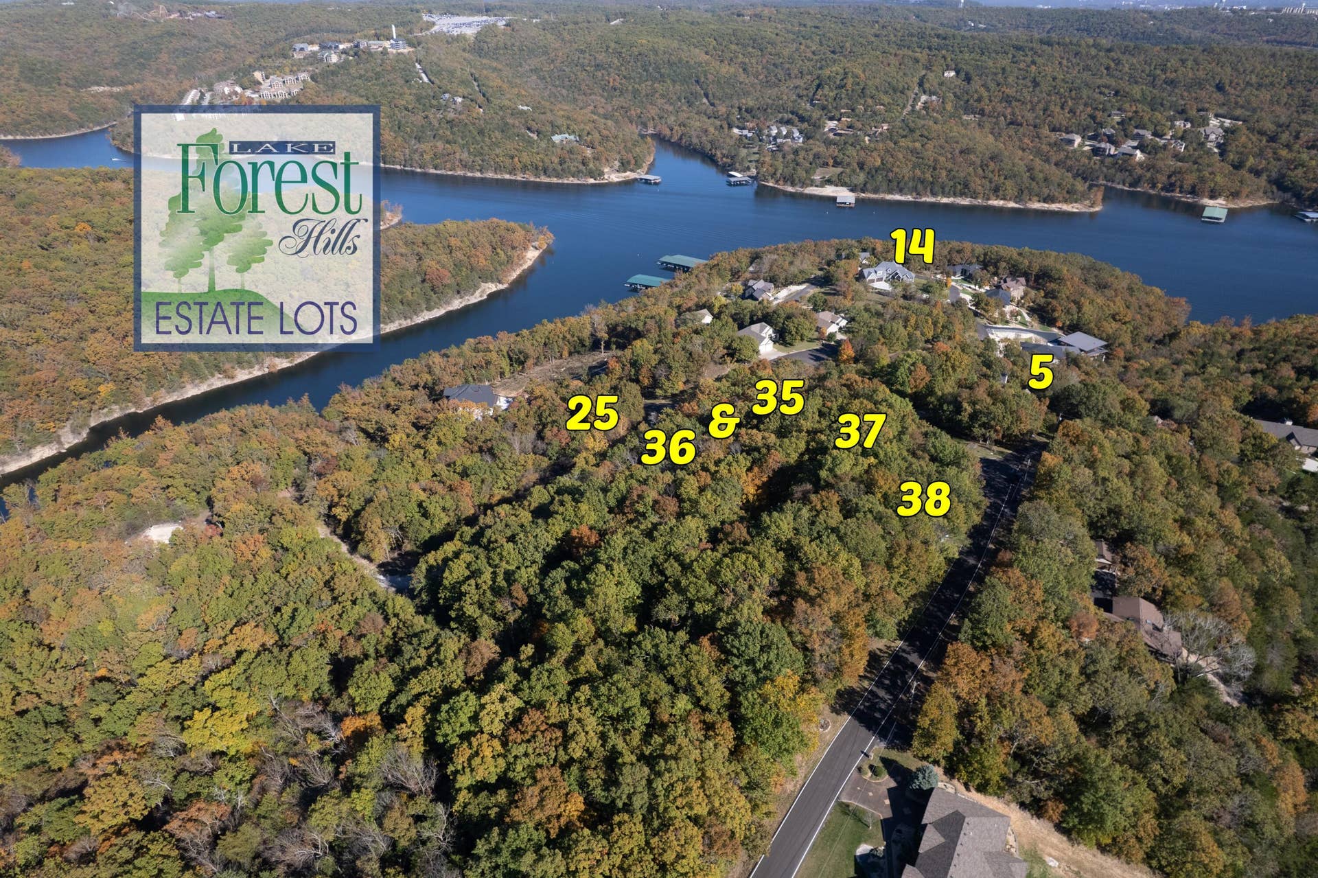 Lot 38 Waterfield Drive, Branson West, MO 65737 LakeForestHillsLot#s