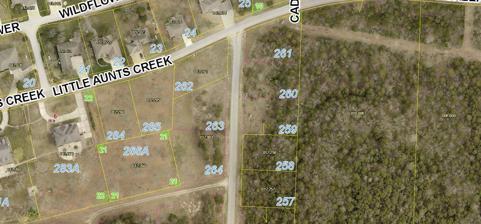 Overlook Tract Lots 260 - 264