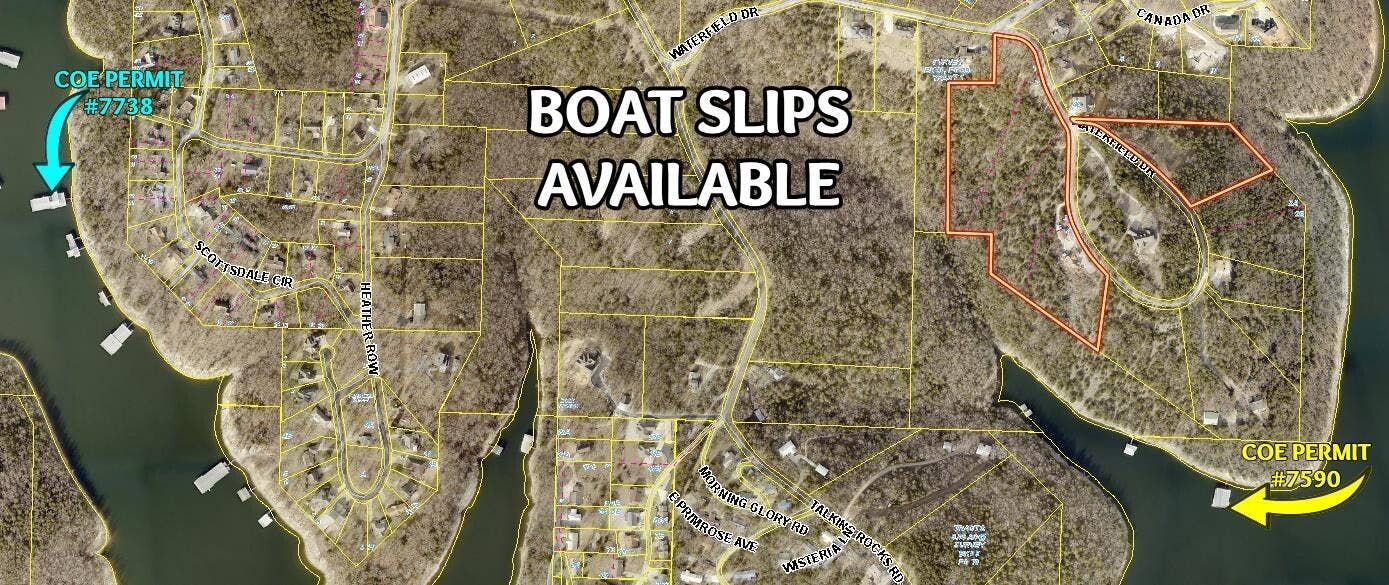 Lot 2 Waterfield Drive, Branson West, MO 65737 13 Export Dock Locations Aerial (1)