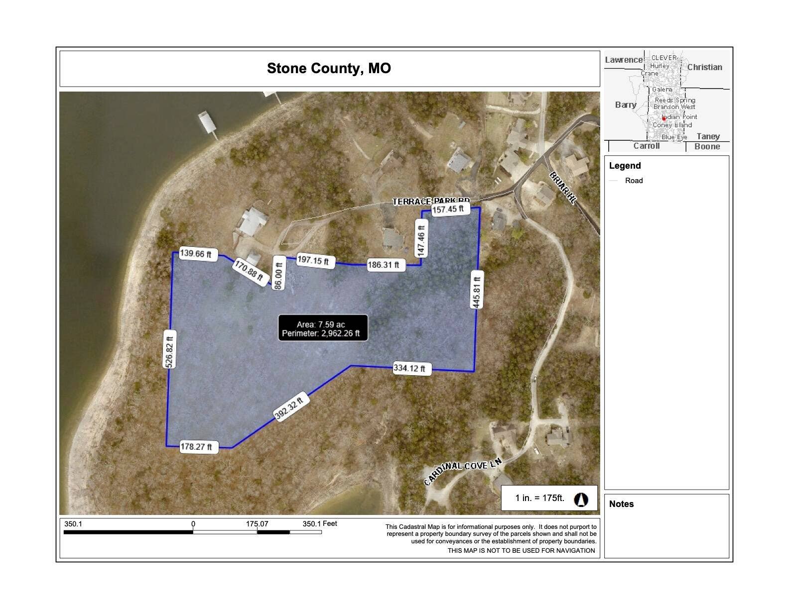 Tbd Terrace Park Road, Kimberling City, MO 65686 Table Rock Lakefront Acreage