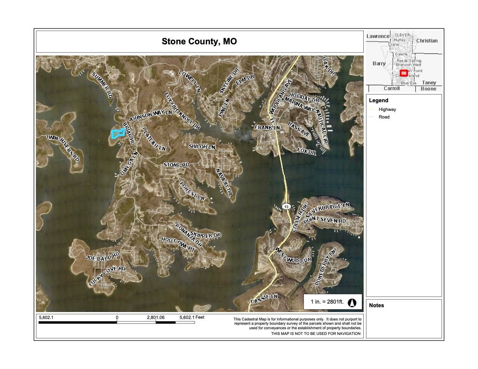 Tbd Terrace Park Road, Kimberling City, MO 65686 Table Rock Lakefront Acreage