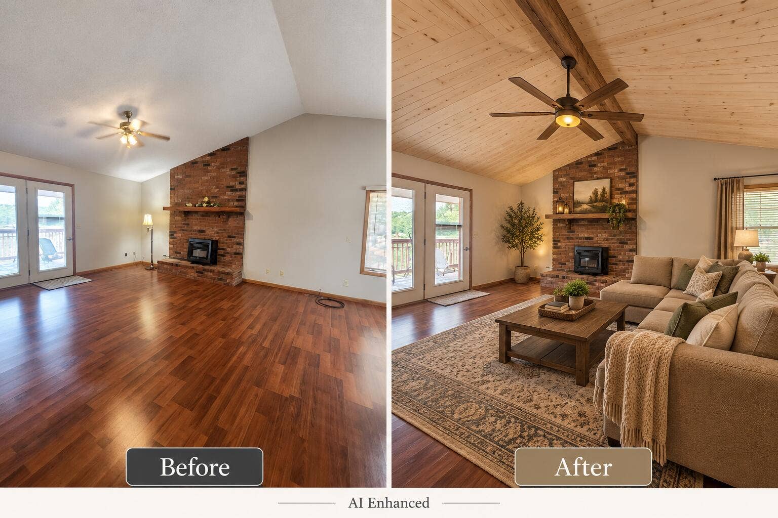 610 Double O Nine Road, Reeds Spring, MO 65737 before and after lvrm finished