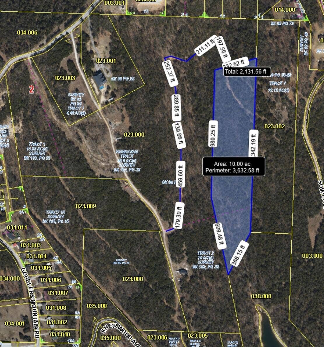 East Lot Gobblers Mountain Road, Branson West, MO 65737 East 10 ac Gobblers Mtn Branson West 2
