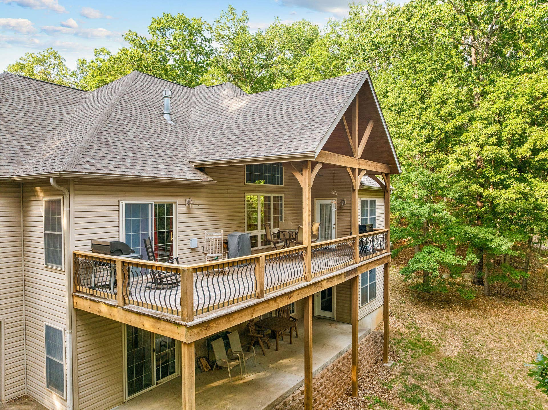 2296 Talking Rocks Road, Branson West, MO 65737 Back View of Home