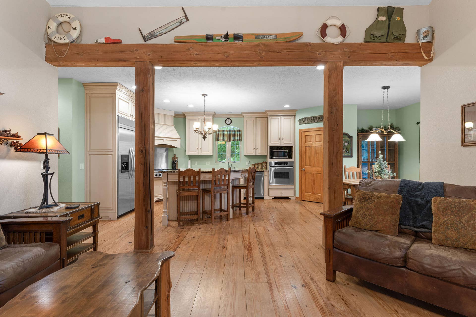 2296 Talking Rocks Road, Branson West, MO 65737 Wooden Beams in Living Area