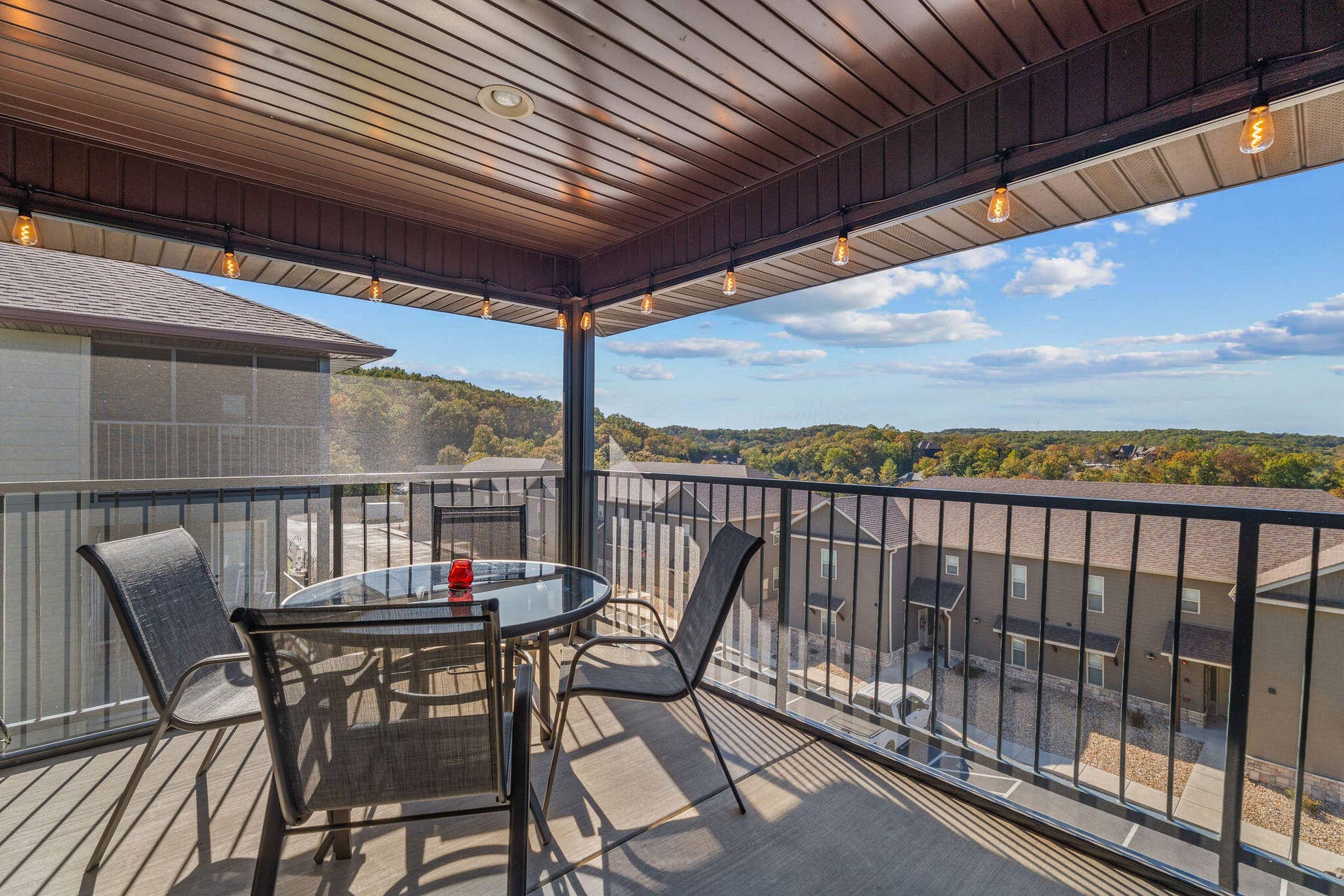 Covered Deck with a View!