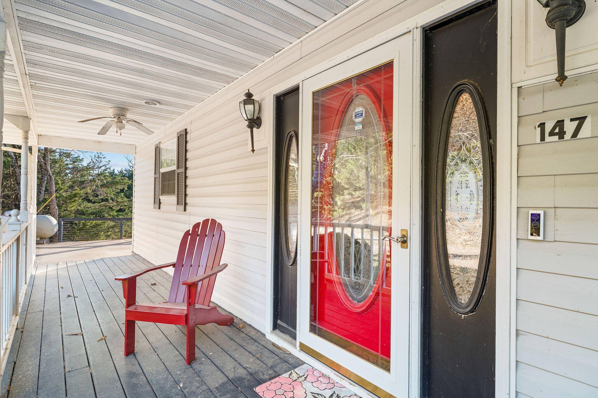 Covered front porch