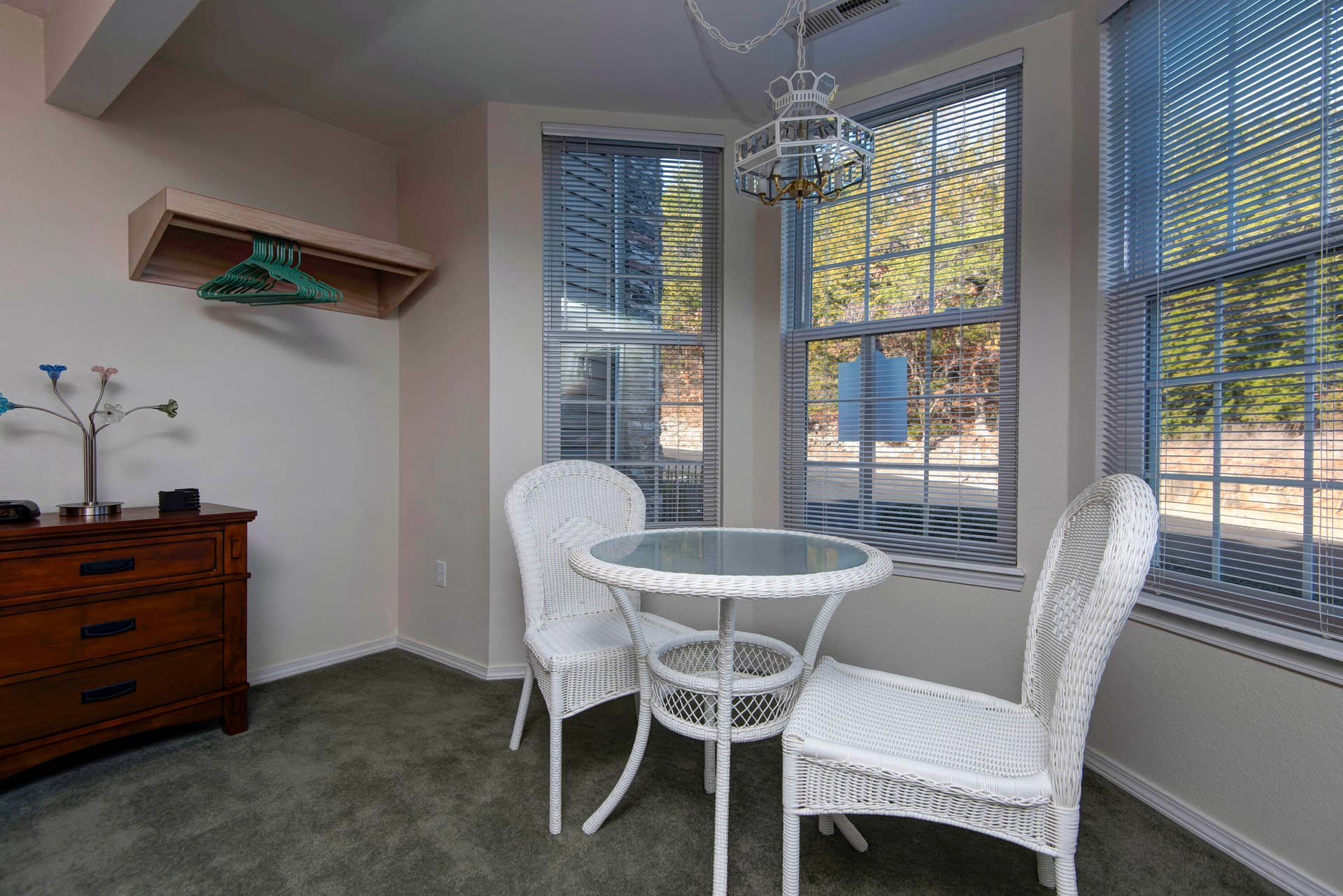 enjoy the view from the bay window.