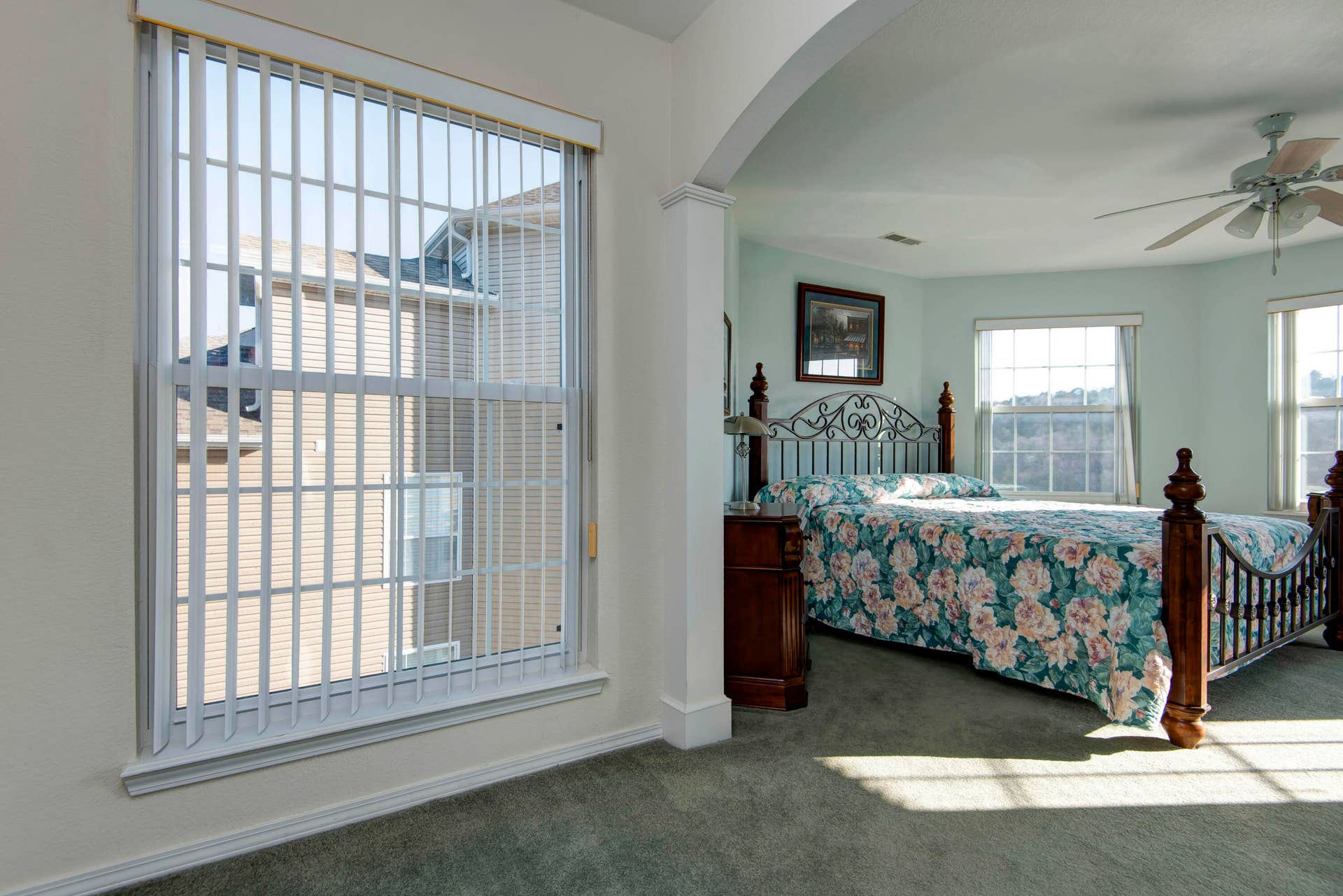 Seating area just outside the bedroom