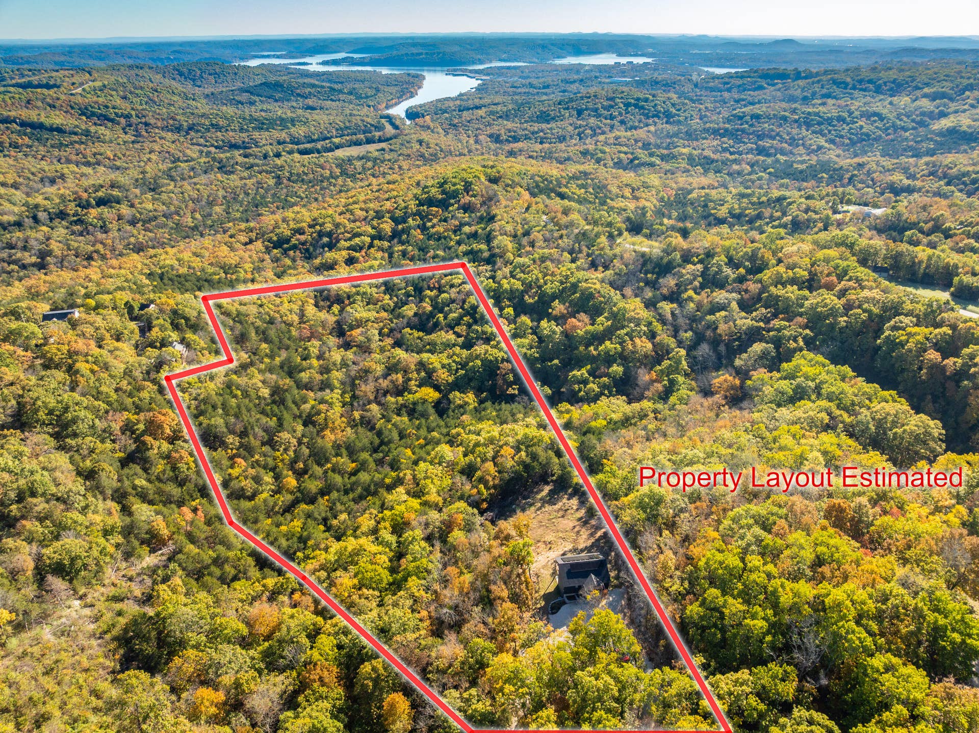 157 Rollin Pt, Branson West, MO 65737 13.1 Acres approximate boundary