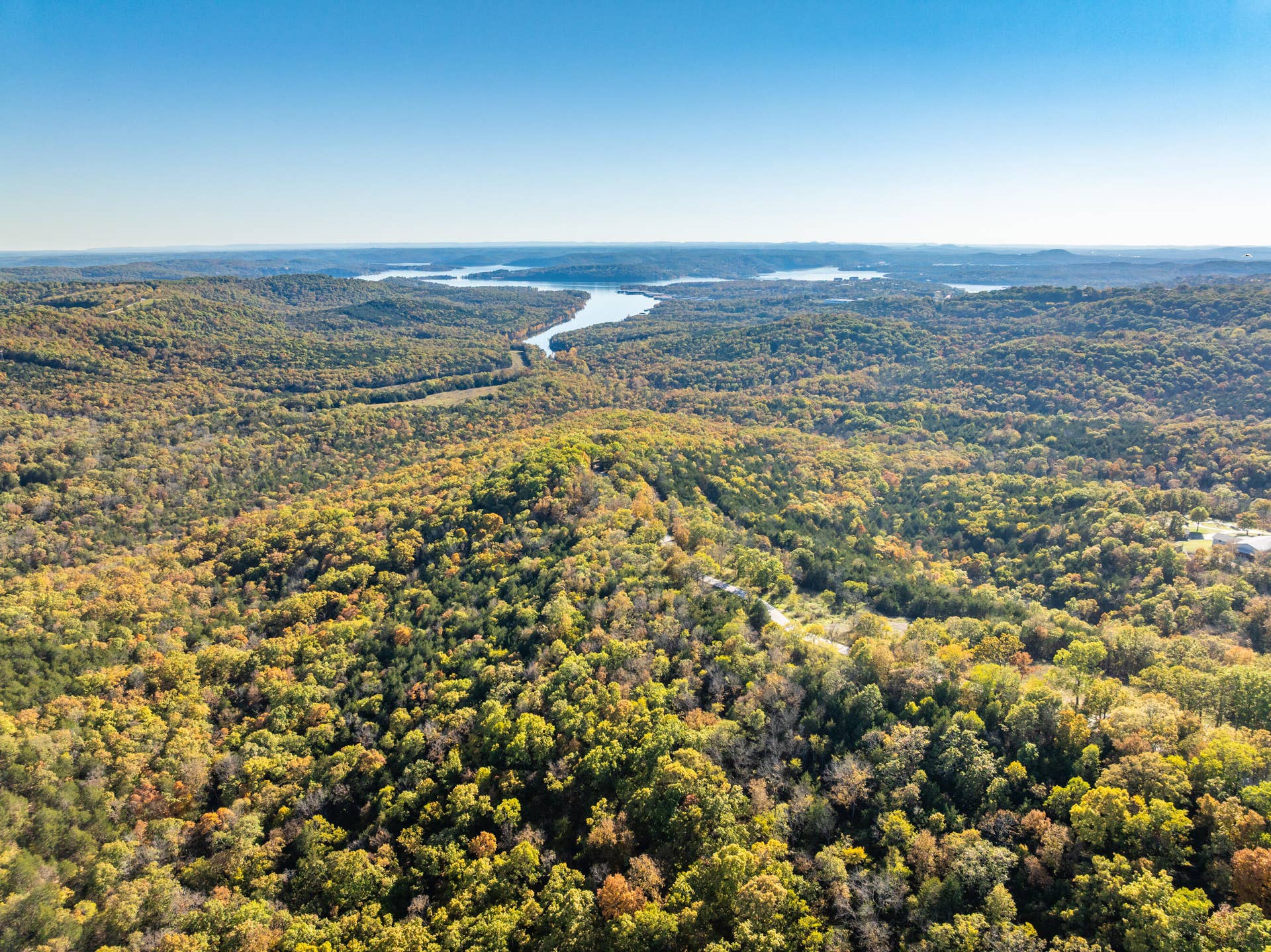 157 Rollin Pt, Branson West, MO 65737 Aerial View Timber