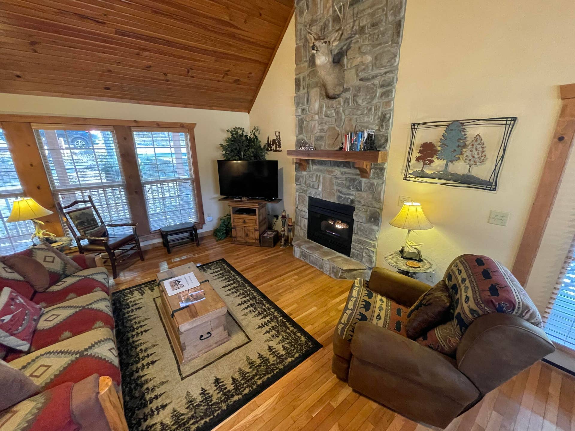 101 Lost Creek Circle, #5, Branson West, MO 65737 2 Story Stone Fireplace