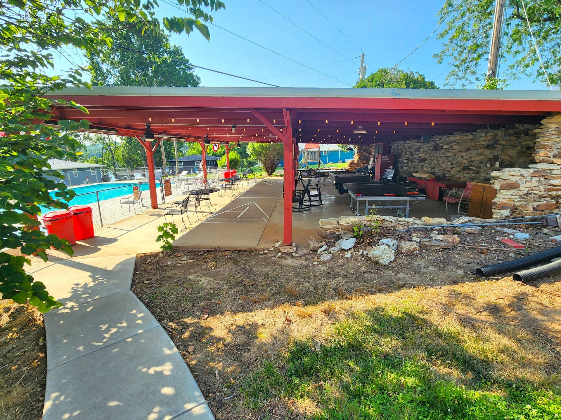 98 Holiday Hideaway Court, #1 & 2, Kimberling City, MO 65686 Pavilion Game Room Area