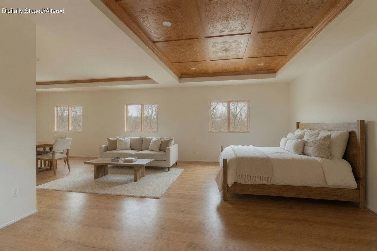 Virtual Living Space Over Garage
