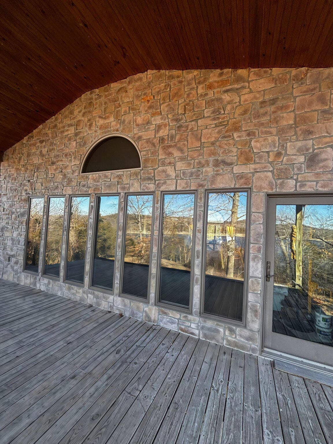 Rear Deck Stone Wall