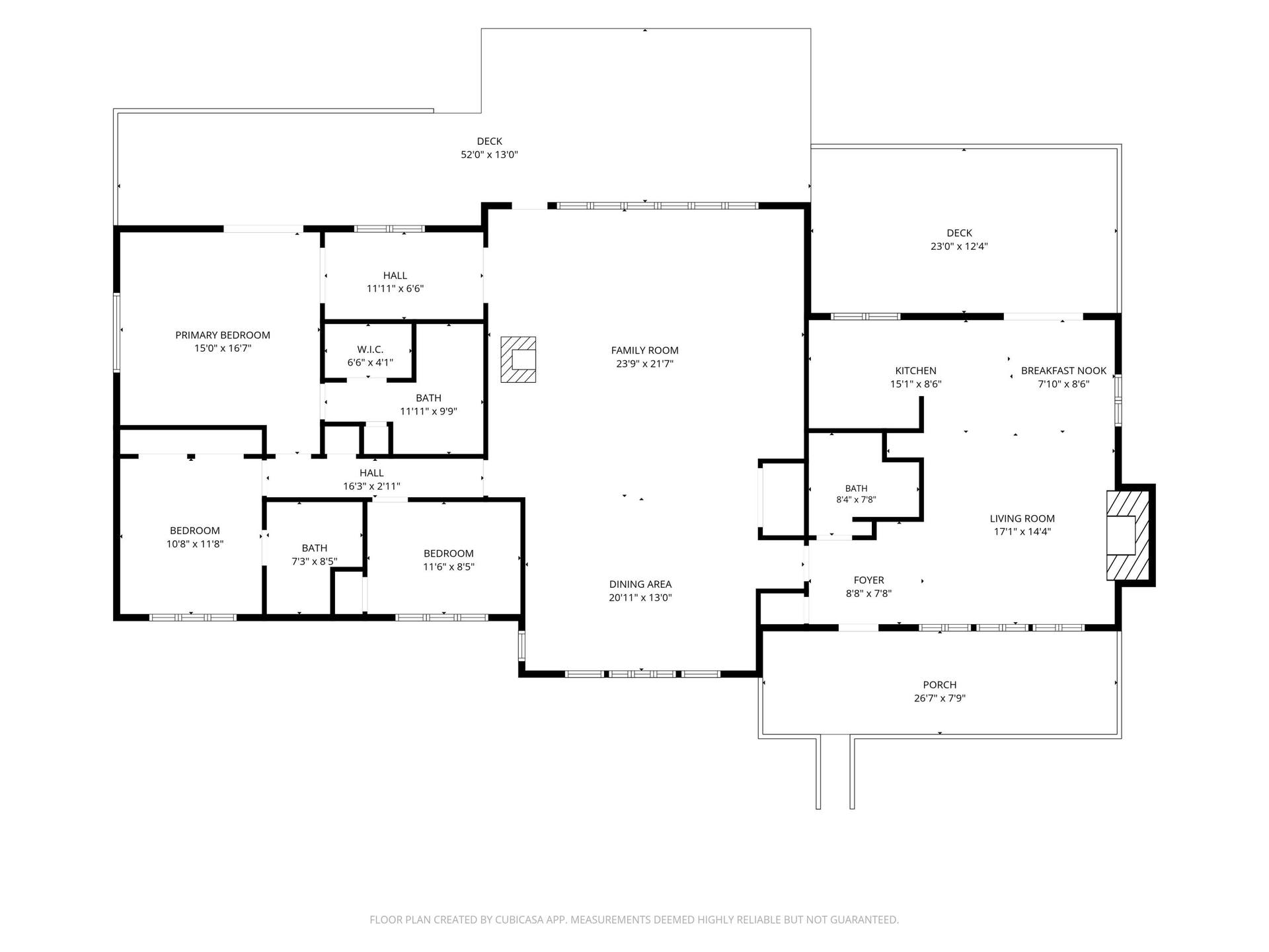 Finished Sq Footage One Level