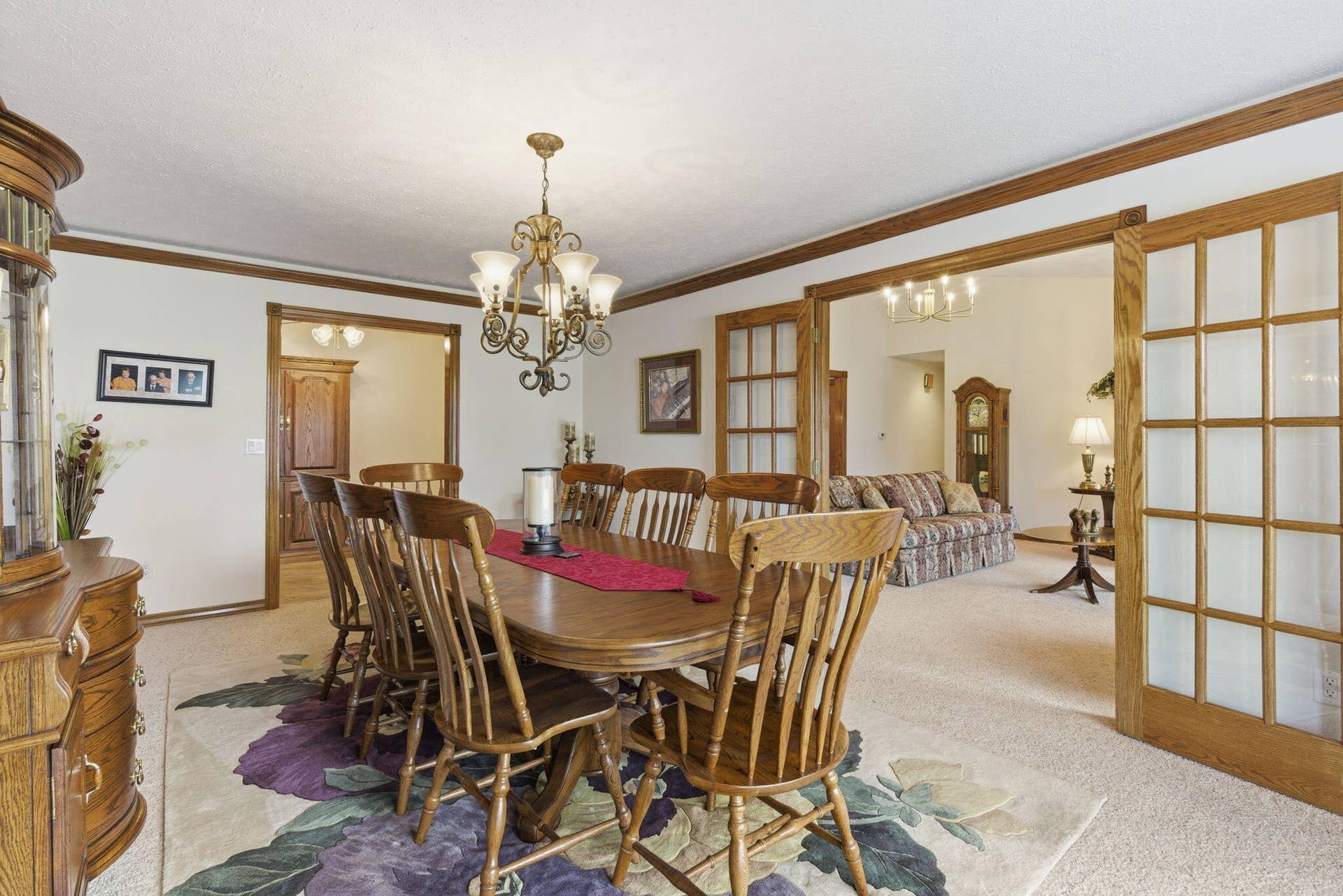 Formal dining to formal living room