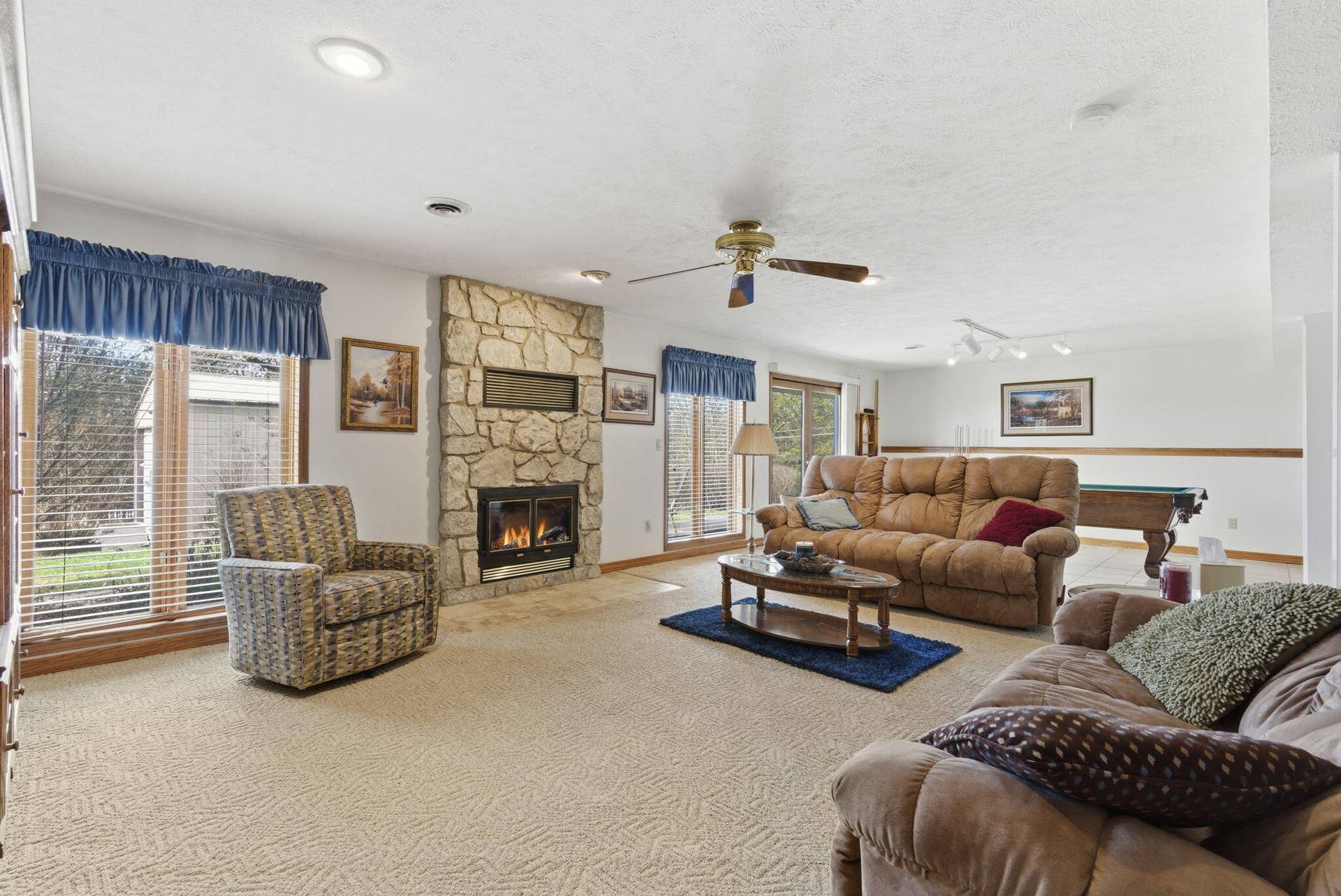 Lower level living space