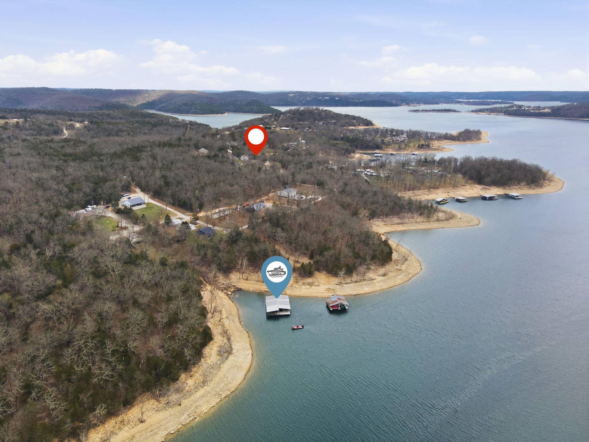 Home to dock location