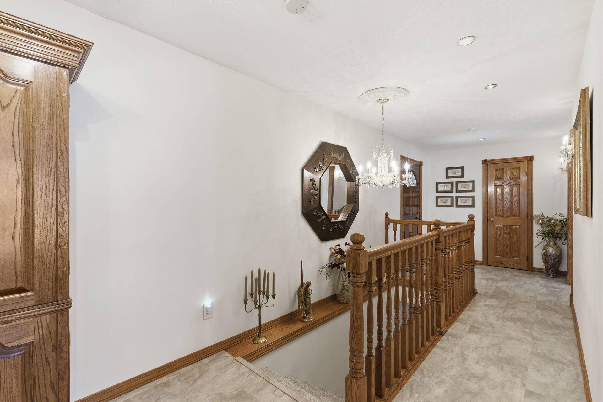 Leads to kitchen