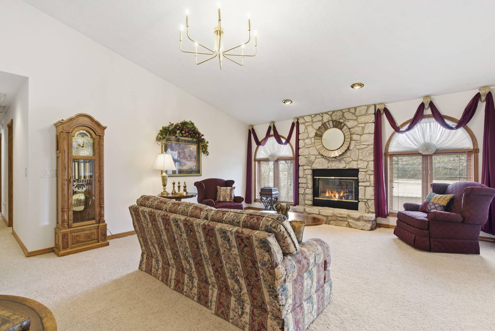 Cozy up to the fireplace!