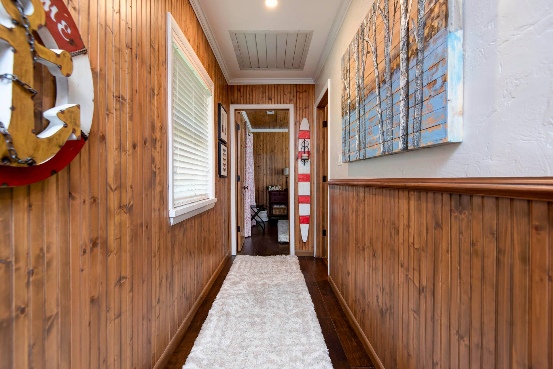 Hall way to the Bedroom and Bath
