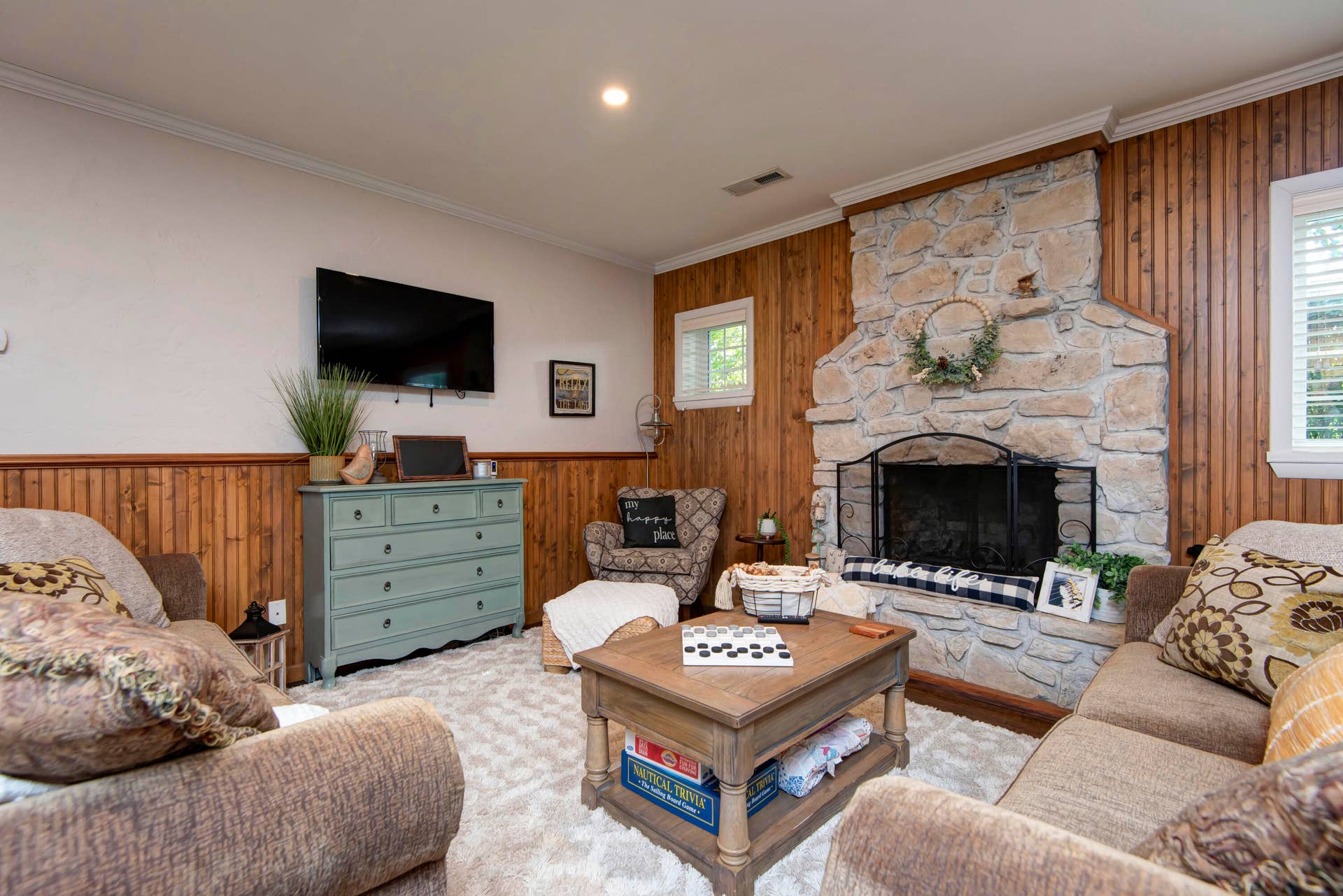 Wood Burning Fireplace