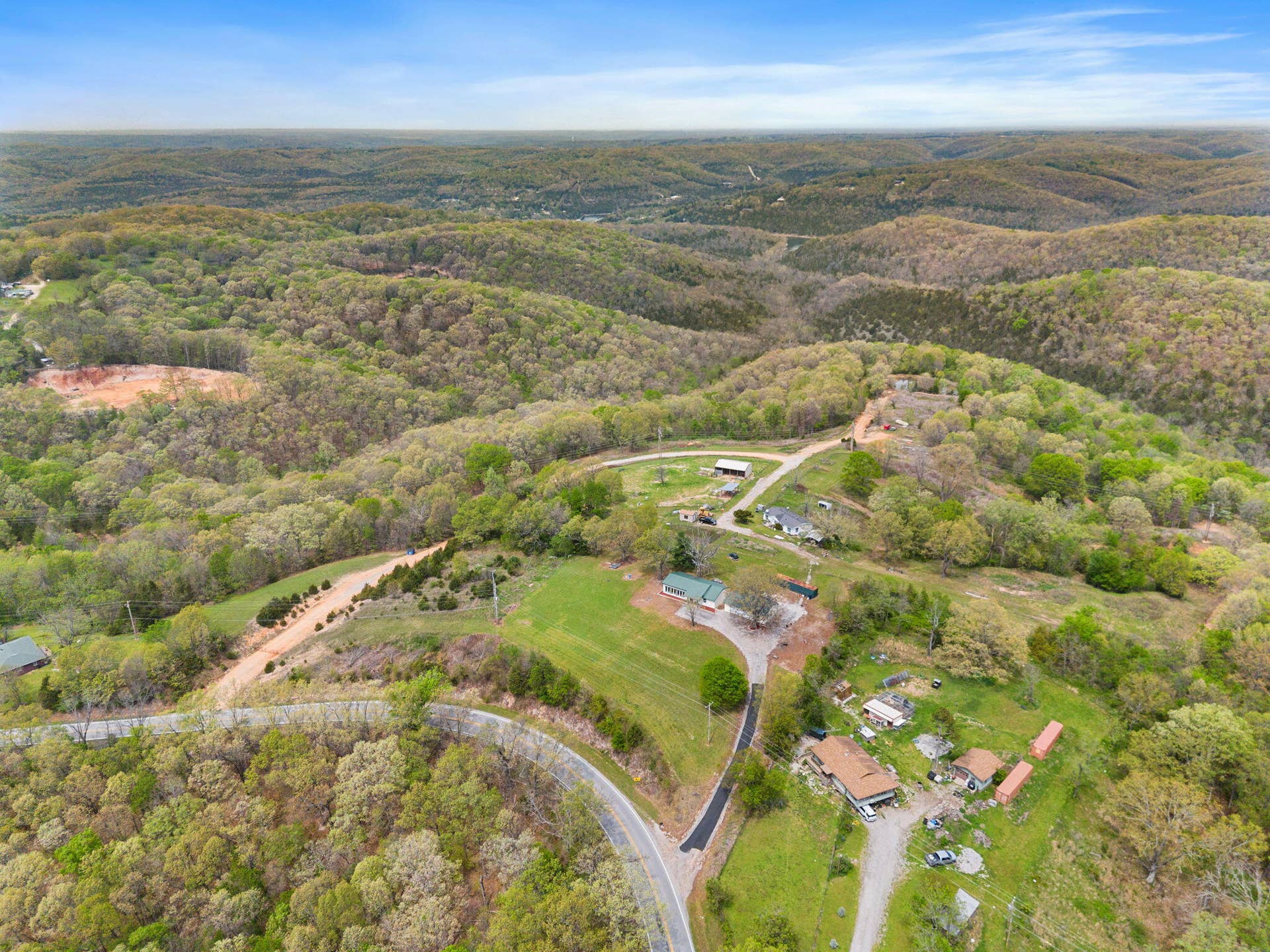 55 Kearney Lane, Reeds Spring, MO 65737 55-Kearney-Ln-Wide-Aerial-View
